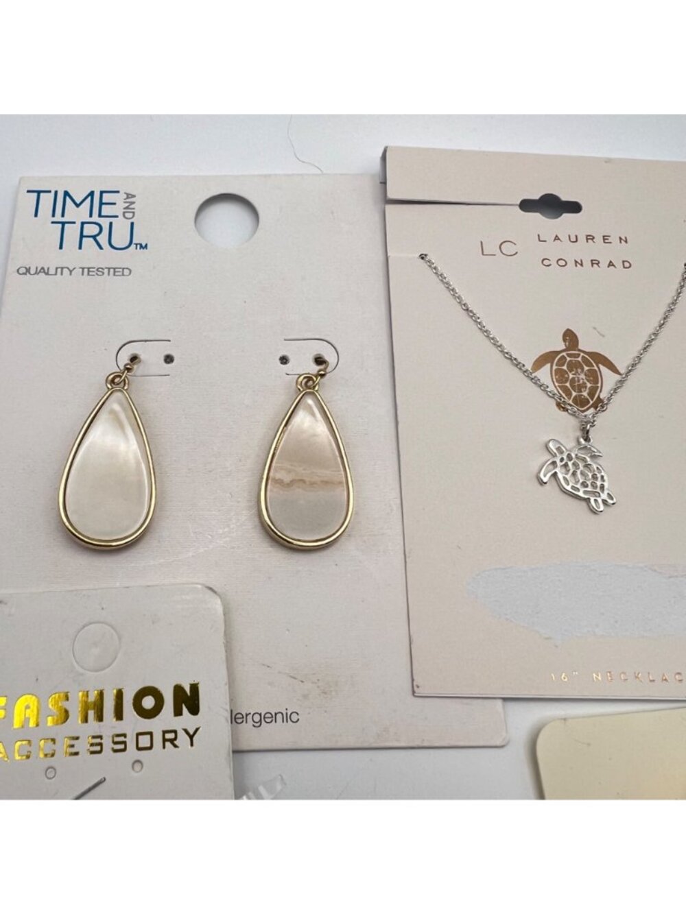 NWT Mixed Jewelry Lot Earrings Necklaces Bracelet Ring Sugarfix Lauren Conrad - Picture 2 of 16